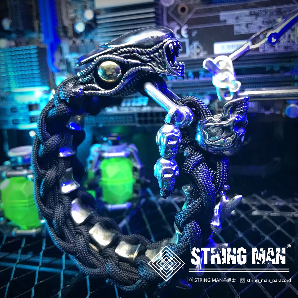 STRING MAN傘繩士-【客製化】傘繩手環-Alien異形(終極異形)、美國傘繩 | 蝦皮購物