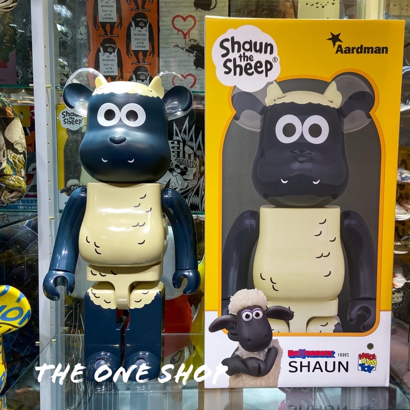 TheOneShop BE@RBRICK Shaun the Sheep 笑笑羊庫柏力克熊1000% | 蝦皮購物