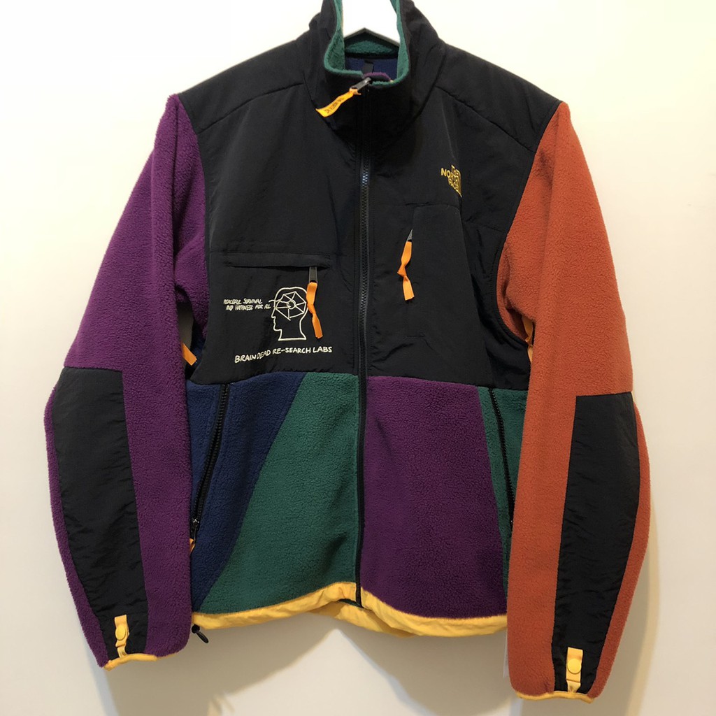 全新現貨 THE NORTH FACE X BRAIN DEAD 北臉 聯名 DENALI JACKET 拼色 抓絨外套