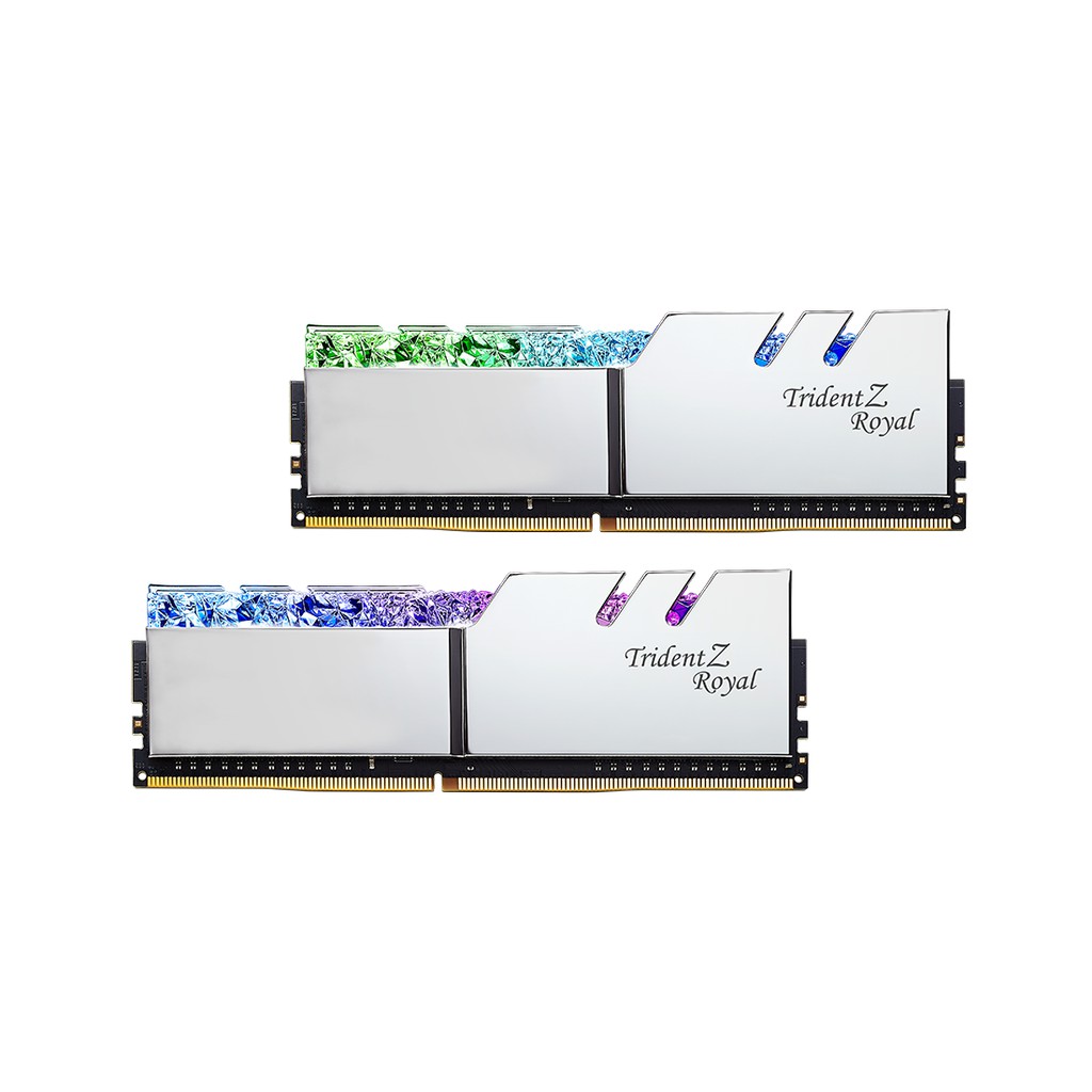 芝奇G.SKILL皇家戟 8G*2 雙通道 DDR4-3600 CL16(鎧甲銀)F4-3600C16D-16GTRS