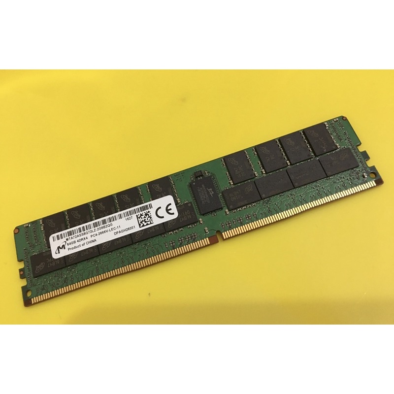 MICRON DDR4-2666V 64GB(32GB×2) 二手美光Micron DDR4 PC4-2666V 64GB
