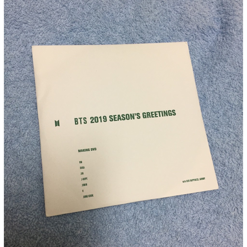 防彈少年團 BTS 2019 Season's Greetings 年曆DVD | 蝦皮購物