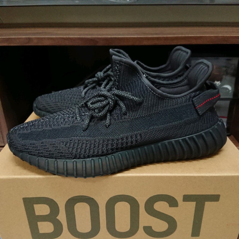 小八】Adidas Yeezy Boost 350 V2 black 黑天使FU9006 | 蝦皮購物