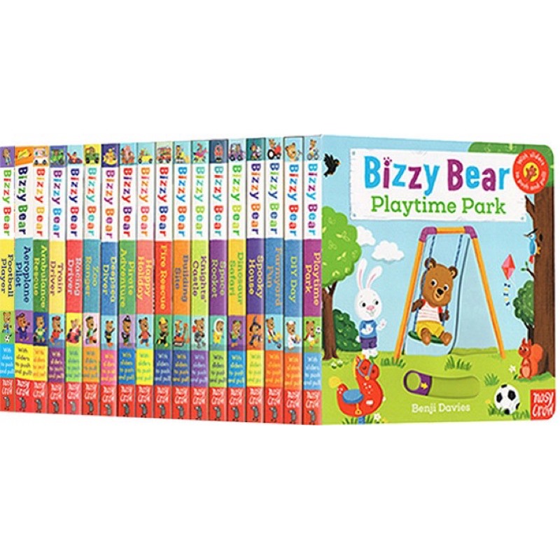 現貨+預購💥最新版💥大全套25冊 英文繪本 英國版Bizzy Bear忙碌小熊系列 撕不爛紙板機關操作書 幼兒童啟蒙