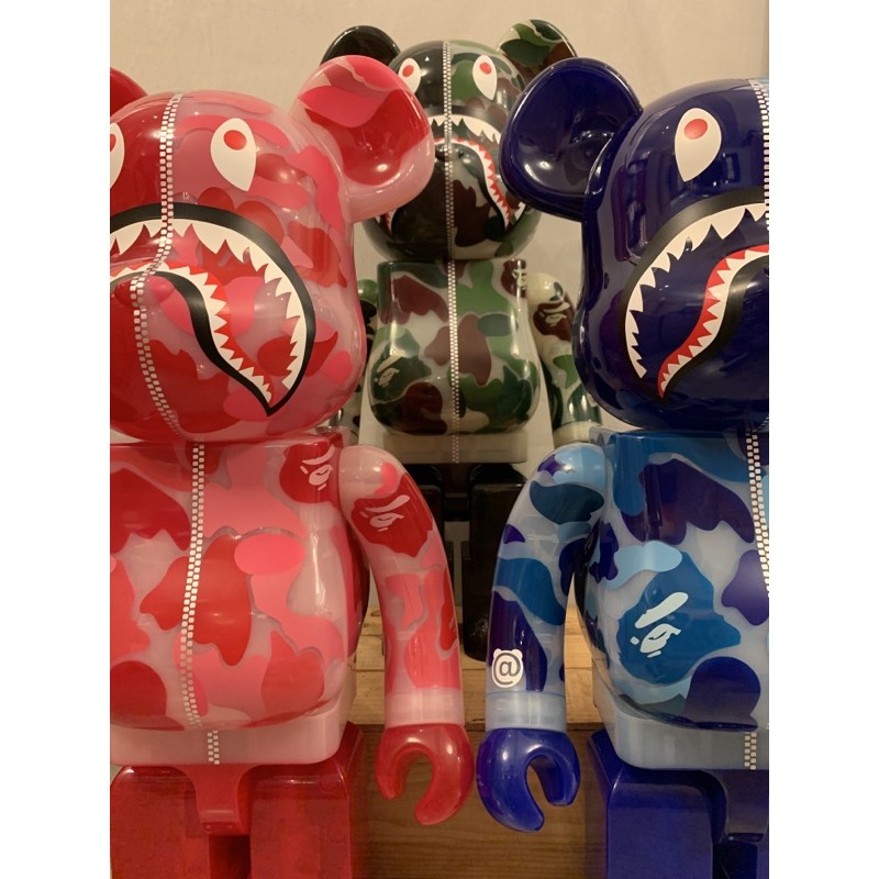 BE@RBRICK CLEAR ABC CAMO SHARK 1000％ Ape 鯊魚三色ㄧ套| 蝦皮購物