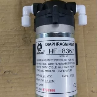 RO浄水器用加圧ポンプ HF-8367 Headon Pump HF-8367 For RO 50GPD