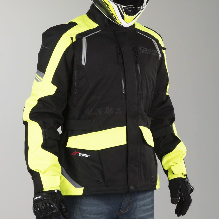 瀧澤部品義大利Alpinestars A星ANDES V2 DryStar Jacket 黑黃防水防摔