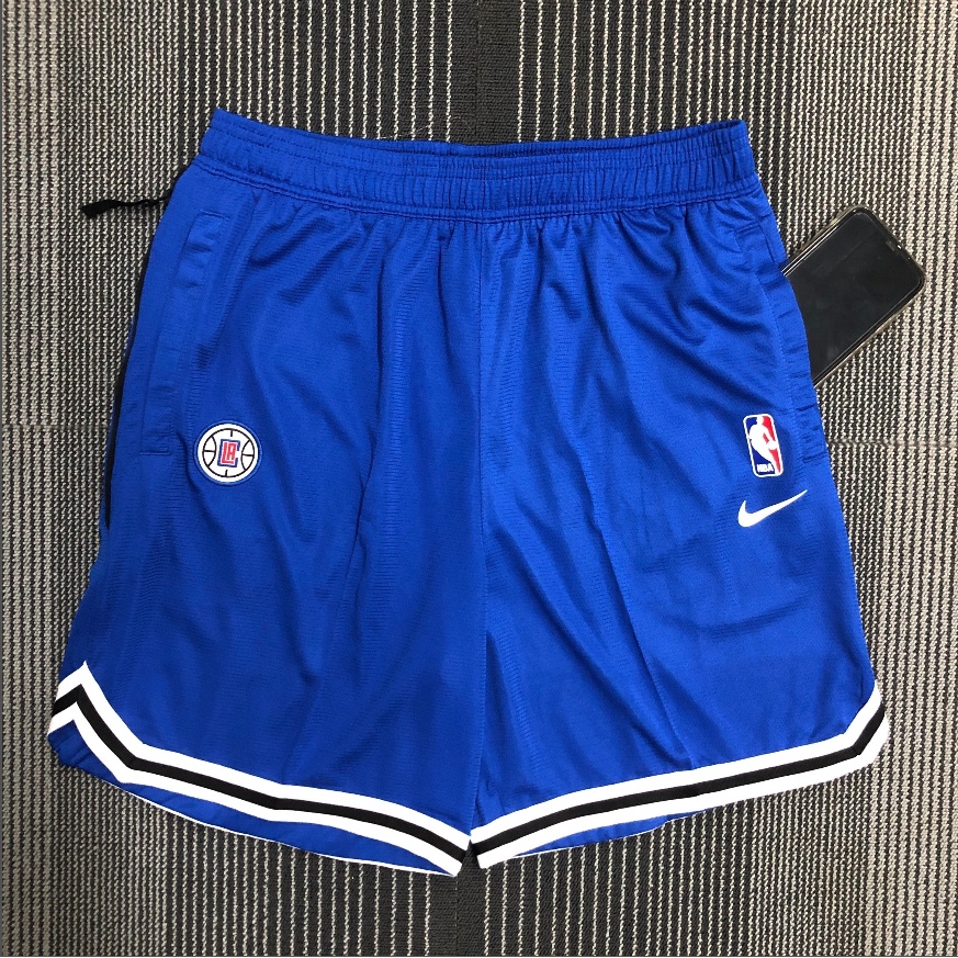 NBA 球褲 2022 NBA 快艇隊球褲 球員訓練短褲 保羅喬治球褲 男子運動下著 美式訓練短褲 籃球短褲 運動褲短褲 | 蝦皮購物
