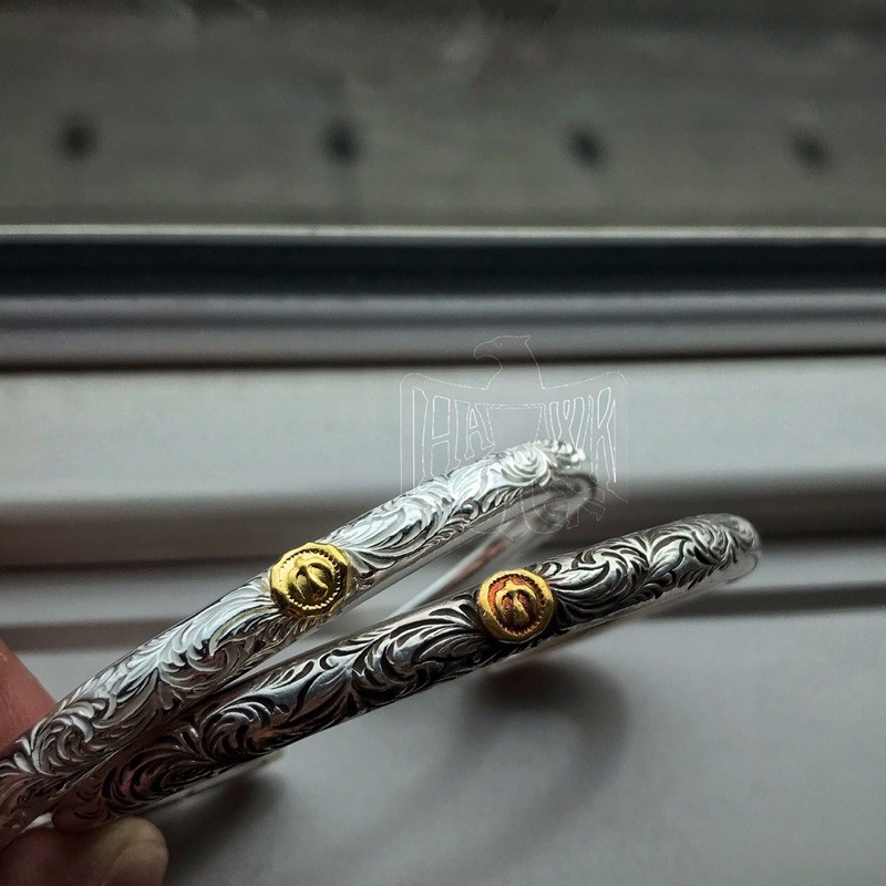 HawK Vintage】Ken Kikuchi 菊地健唐草四目手鐲手環鷹顏| 蝦皮購物