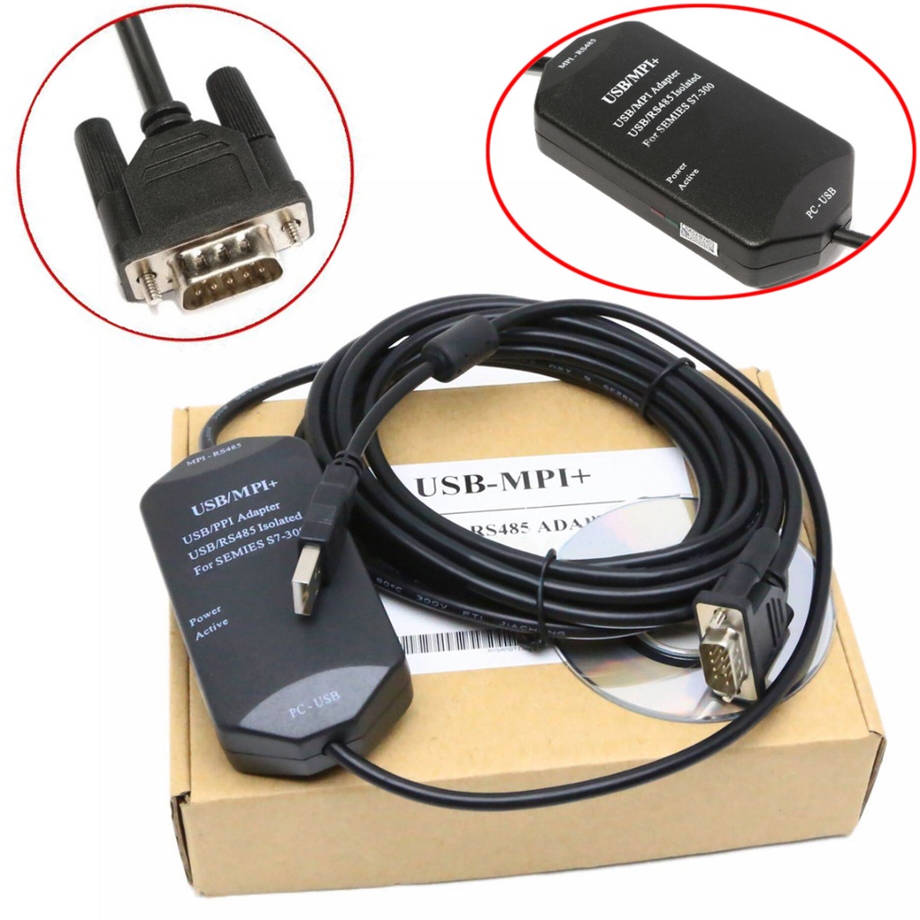 適用於西門子 S7-200/300/400PLC SIMATIC 的全新 PC 適配器 USB-MPI+ 編程電纜 ☆W | 蝦皮購物