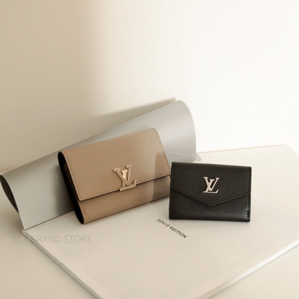 Louis Vuitton CAPUCINES Leather Logo Long Wallets (M61248, M61249) in 2023