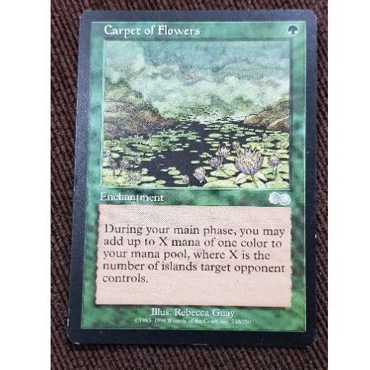 未使用カード MAGIC the gathering CARPET OF FLOWER-