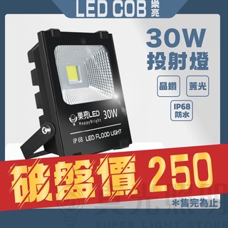 樂亮LED COB 20W/100W/150W 投射燈黃光戶外型招牌燈投光燈單入探照燈