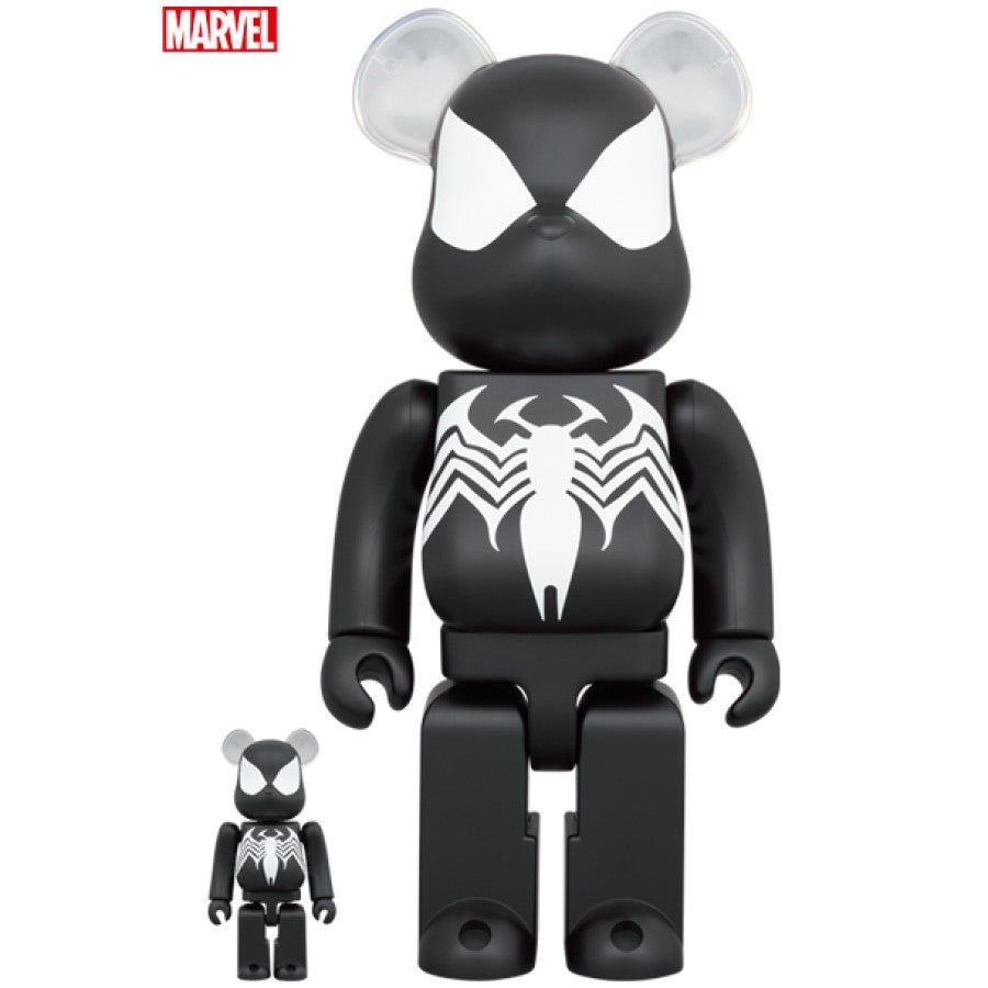 AirRoom BE@RBRICK SPIDER-MAN BLACK COSTUME 100% & 400% 黑蜘蛛人