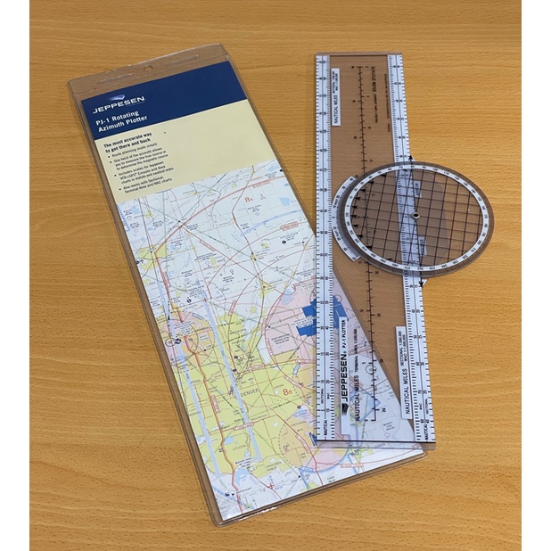 [全新] Jeppesen PJ-1 Rotating Azimuth Plotter (航圖比例尺) | 蝦皮購物
