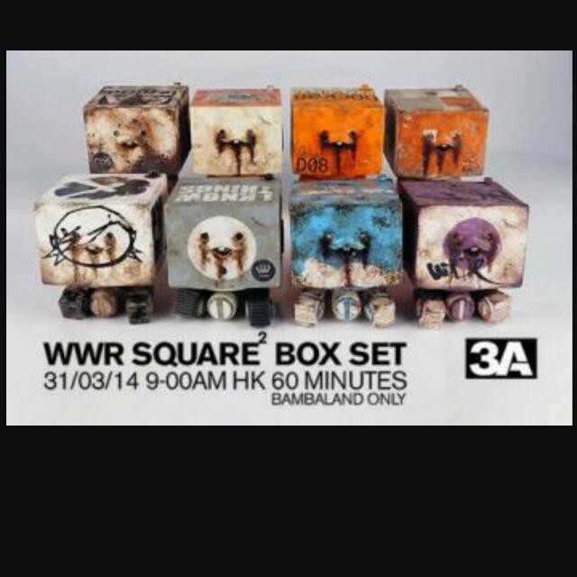 3A / ThreeA 】8入方塊 WWR Final Square ^2 8 Packs Box Set 1/6 | 蝦皮購物