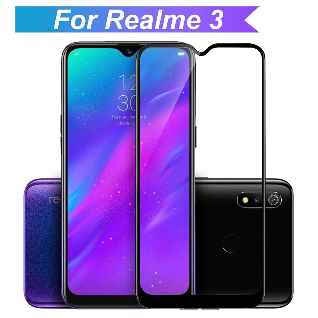 買一送一】OPPO Realme 3 Pro/realme3 滿版玻璃保護貼玻璃貼保護貼鋼化