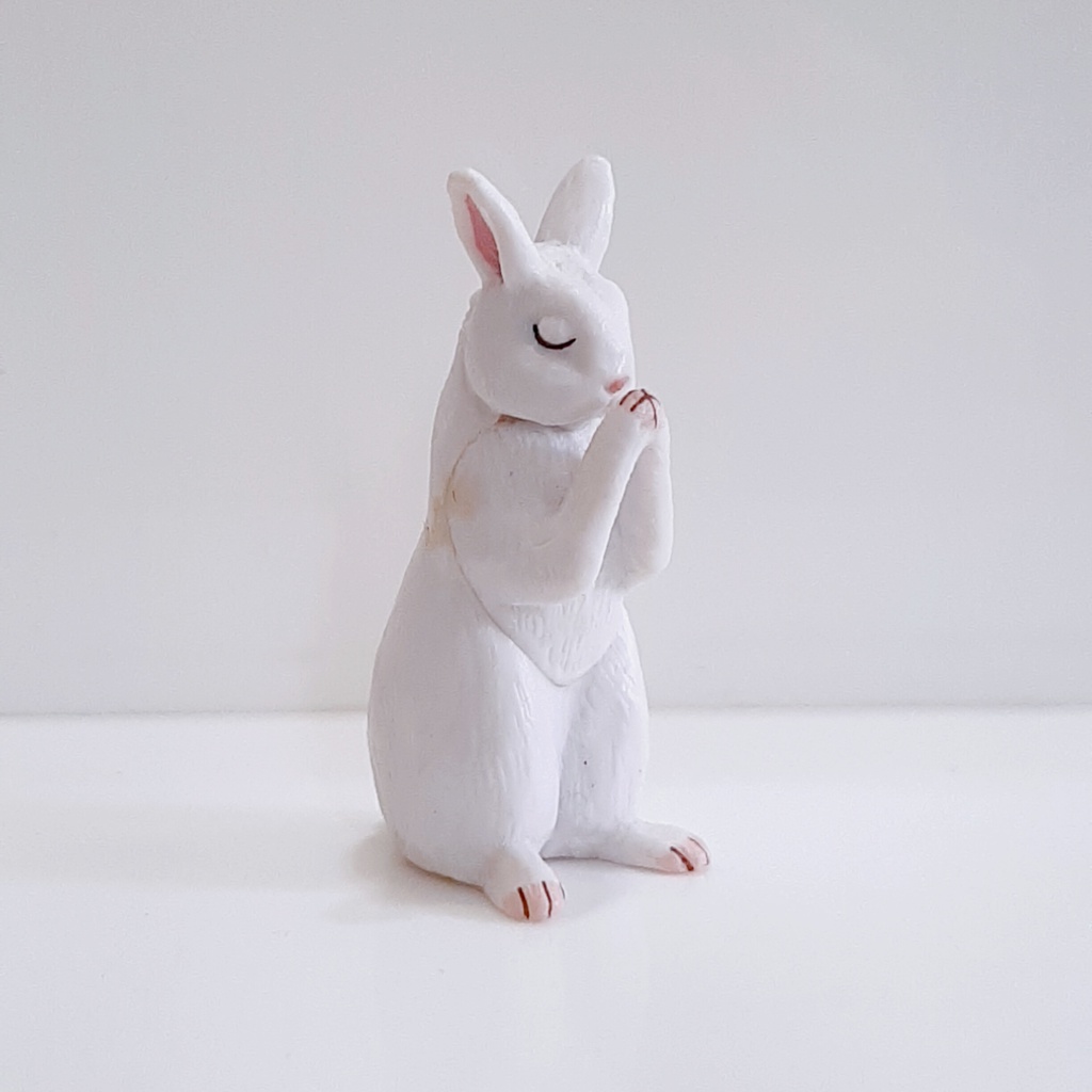 戽斗厚道星球休眠睡覺合掌祈福動物北極熊兔子驢子紅毛猩猩熊藍鯨扭蛋轉蛋正版公仔拆擺| 蝦皮購物