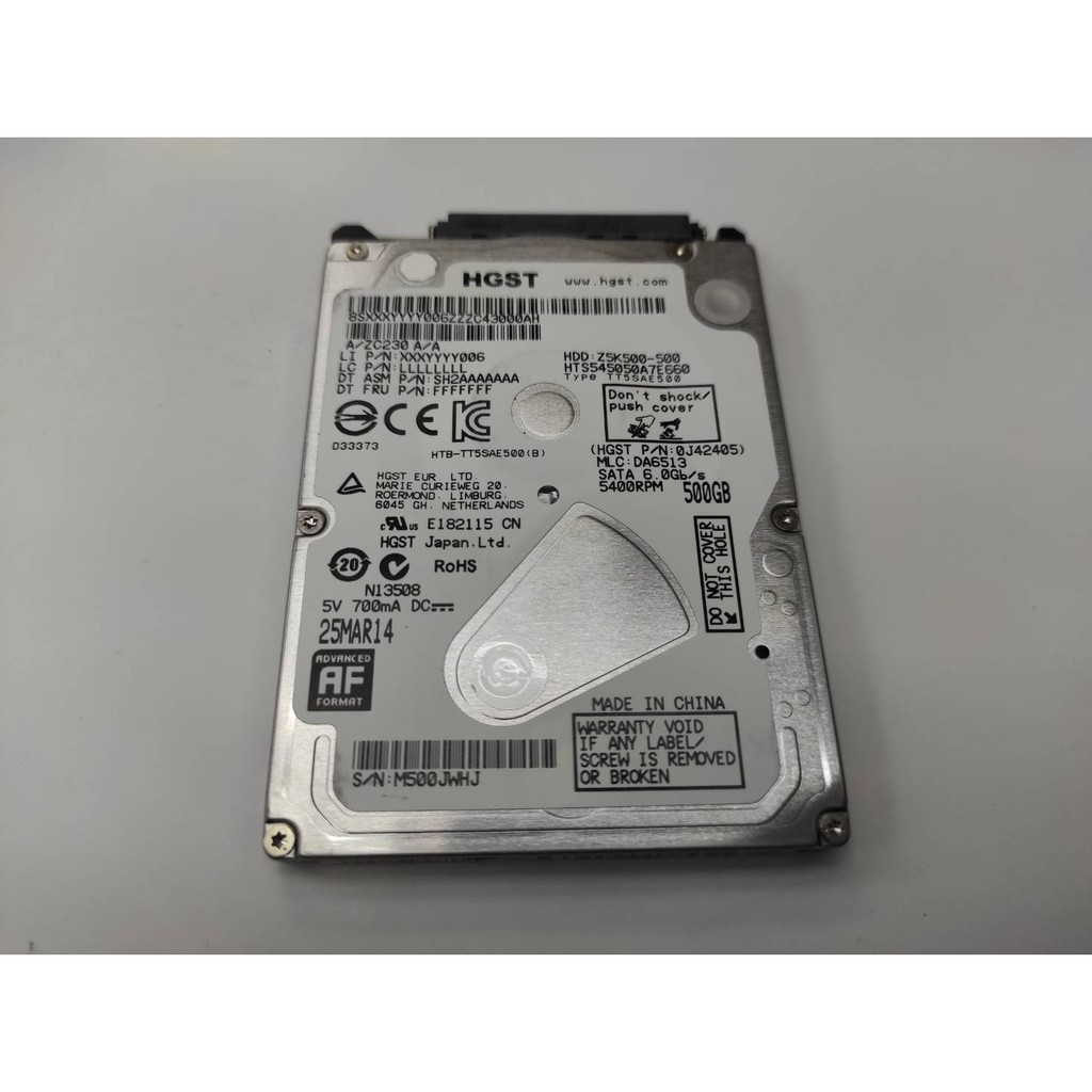 【TOSHIBA MQ01ABD050 500G 500GB 7mm 2.5吋 SATA硬碟】全新機升級拆下