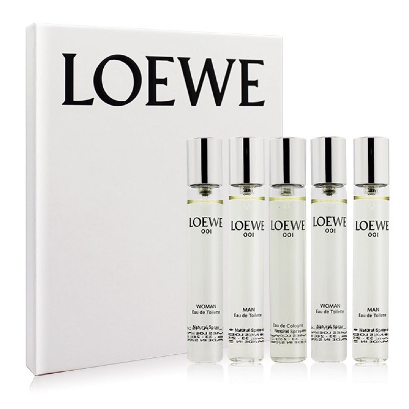 現貨！正品公司貨！LOEWE 001 事後清晨香水五件組禮盒15mlx5 | 蝦皮購物