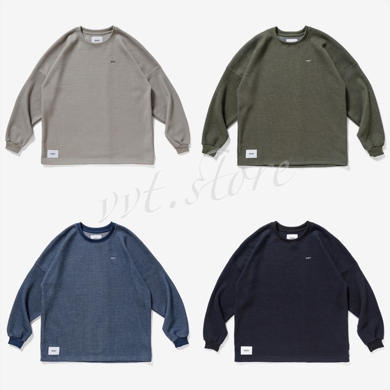 WTAPS 21AW WAFFLE / LS / PEAC 華夫格 長袖T恤