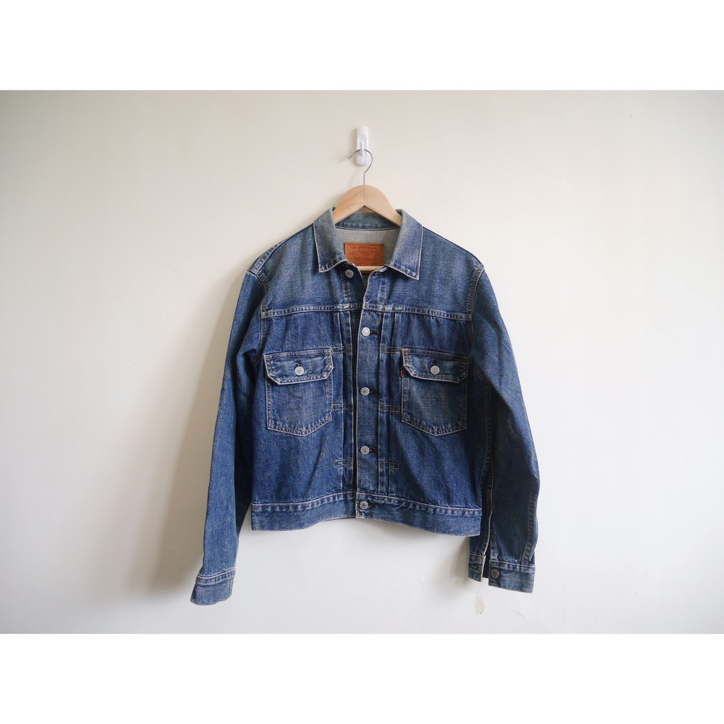 蔣柒」 Levis LVC 71507XX 2nd 二代牛仔外套日本製J02 大E 復刻古著布 