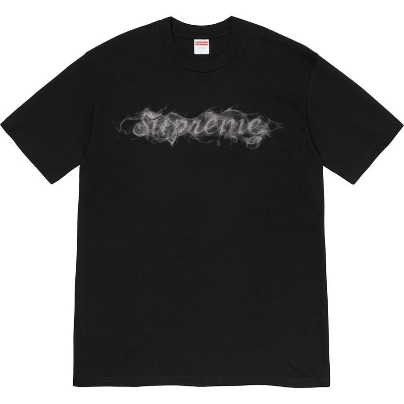 Supreme smoke Tee 黒 Ｍ-