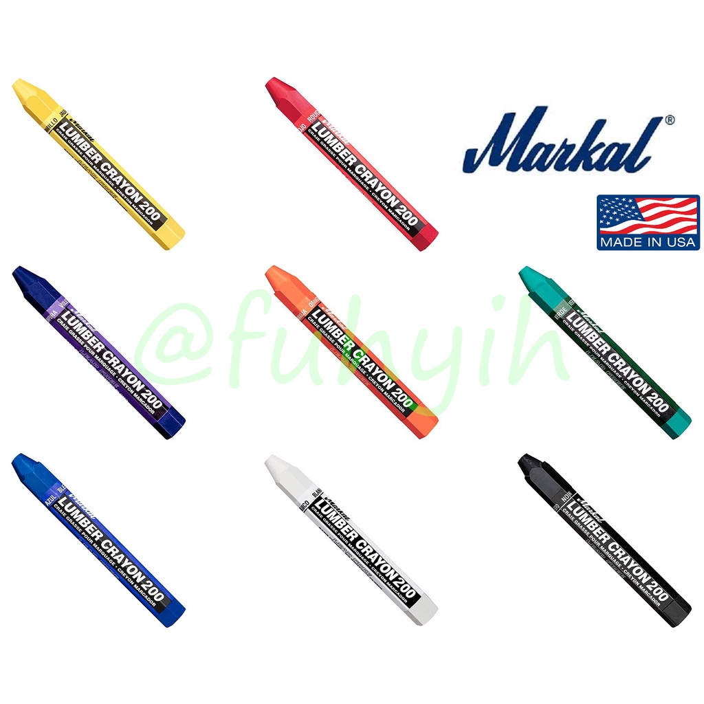 美國 Markal Lumber Crayon 200 多用途蠟筆 水電 鋼筋 板模 標記好物 蝦皮購物