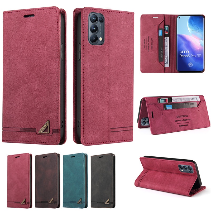 Coque à Rabat (Bookstyle) Pour Oppo Reno5 4G/5G (Find X3 Lite) - Noir - TPU - Marque MTB - Neuf