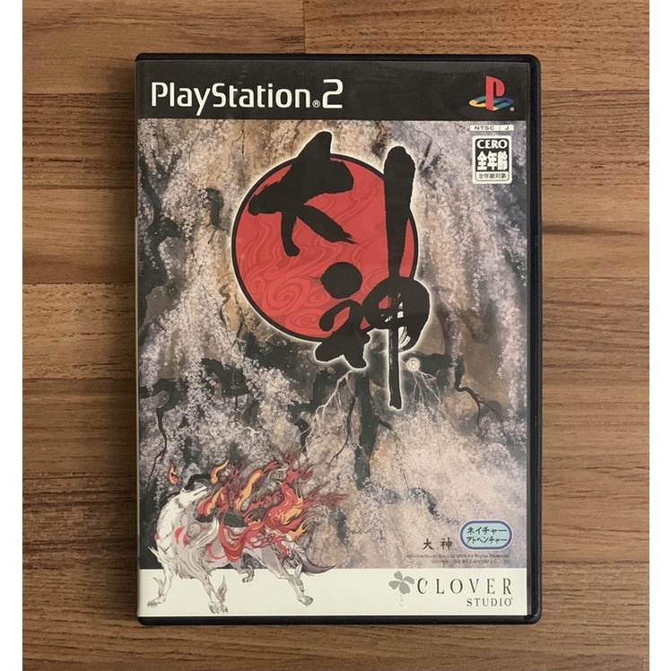 PS2 大神 初回版 OKAMI 水墨畫動作遊戲 正版遊戲片 原版光碟 日文版 純日版 日版適用 二手片 SONY | 蝦皮購物