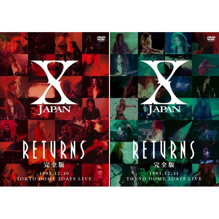 日版正版X JAPAN RETURNS 完全版DVD 1993.12.30 31 | 蝦皮購物