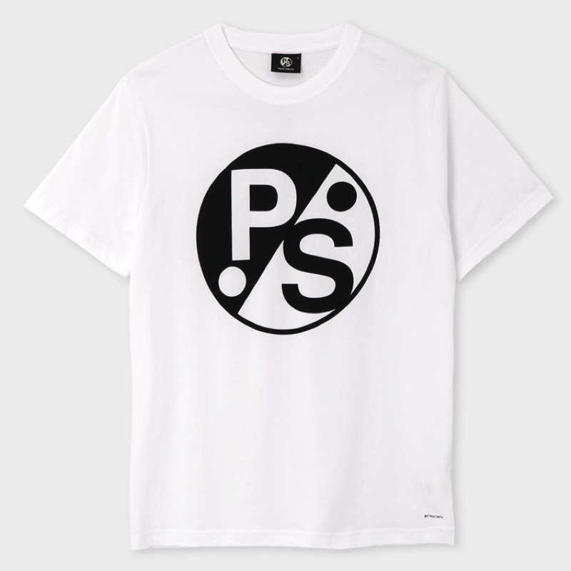 全新日本專櫃正品 PS By Paul Smith系列 白色PS品牌字體T-shirt S/M號