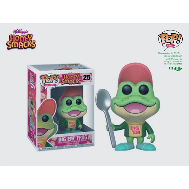 Artlife ㊁ FUNKO POP AD HONEY SMACKS DIG FROG Kelloggs 家樂氏 青蛙 | 蝦皮購物