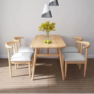 北歐餐桌椅組閤現代簡約小戶型4人6人喫飯經濟型傢用長方形餐桌子