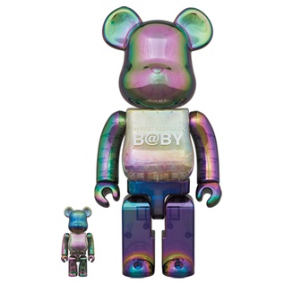 全新現貨未拆正品BE@RBRICK BEARBRICK 400%+100% 庫柏力克熊電鍍黑