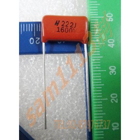 Buy 2200pF/2.2nF/0.0022uF 630v Polyester Film Capacitor (Pack of 5