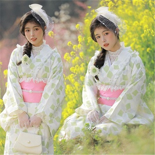 新品熱銷神明少女和服改良中國風日式正裝古早櫻花學生日系寫真拍照洋裝