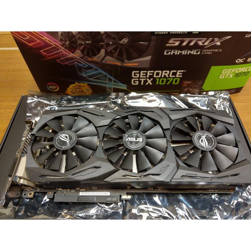 ASUS ROG STRIX GTX1070 O8G GAMING 少用乾淨無挖礦| 蝦皮購物