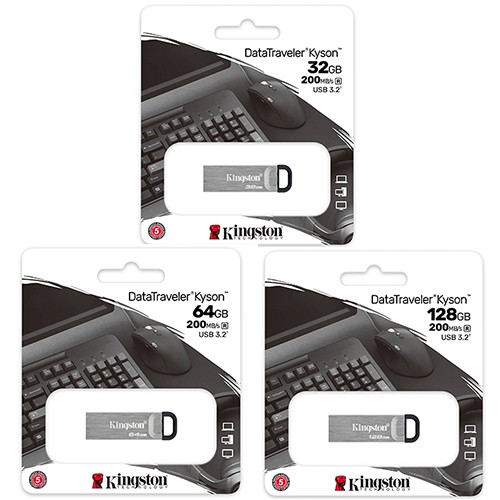 PEN DRIVE USB KINGSTON DTKN/128GB DATATRAVEL KYSON USB 3.2 GEN1 128GB