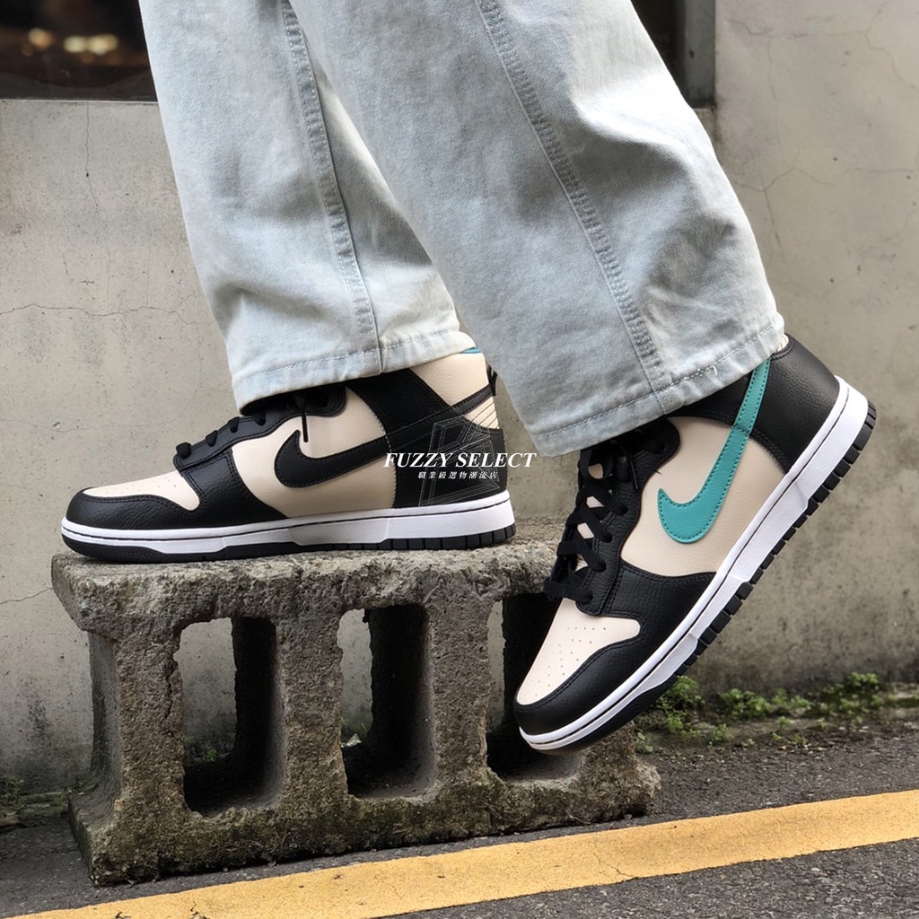 逢甲FUZZY】Nike Dunk High EMB 黑白綠米黑湖水綠高筒DO9455-200