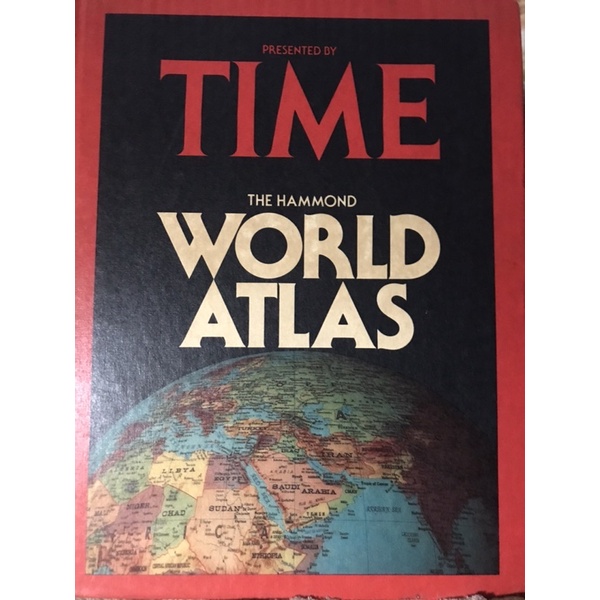 time紐約時報世界地圖， world atlas 1980 版by hammond incorporated | 蝦皮購物