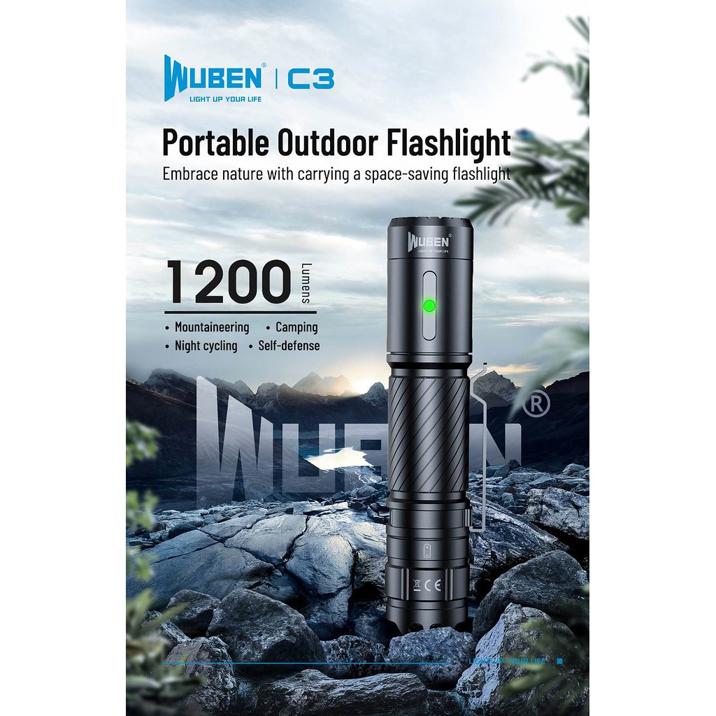 Wuben C3 OSRAM P9 1200 Lumens