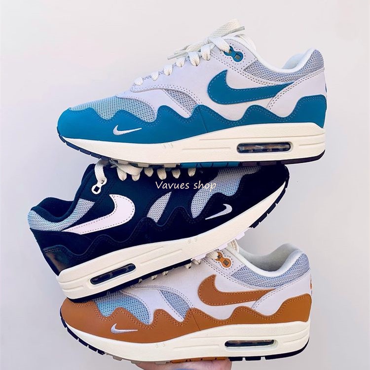 Patta x Nike Air Max 1 灰白灰藍灰棕黑灰聯名DH1348-004 DQ0299-001