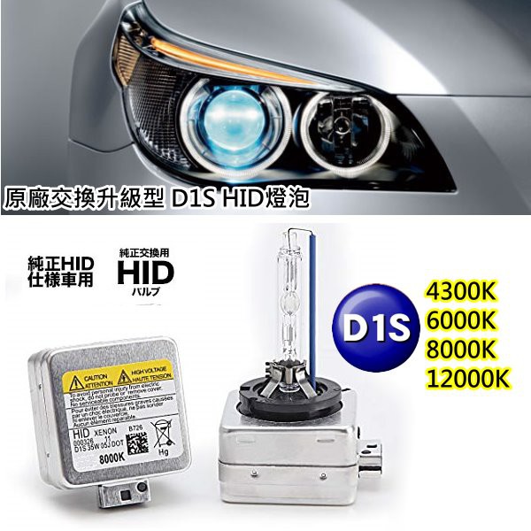 歐系車專用D1S HID燈泡原廠HID交換型3000K 4300K 6000K 8000K 12000K