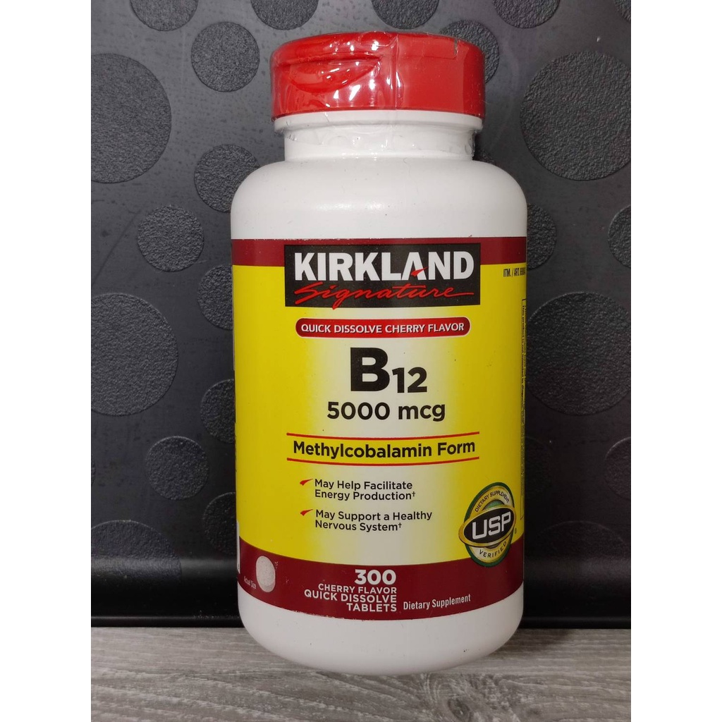 在台最新現貨效期2025年 美國COSTCO原裝 B12 科克蘭Kirkland 維生素 B12 快速釋放 300錠 蝦皮購物