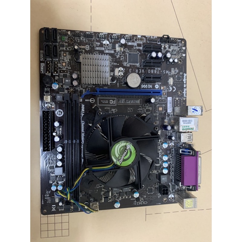 微星 MSI H61M-P21 (B3) 1155 主機板 送 G620 CPU +風扇 H61 | 蝦皮購物