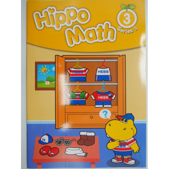 【月界2S】新書～Hippo Math-Series 3－3（附貼紙）_Anna Chin_何嘉仁〖少年童書〗CCL | 蝦皮購物
