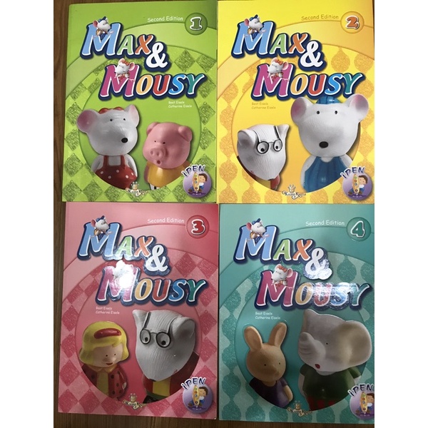 凱撒琳 Max And Mousy 第二版 Book 1 ~4 點讀版） 單字卡 蝦皮購物