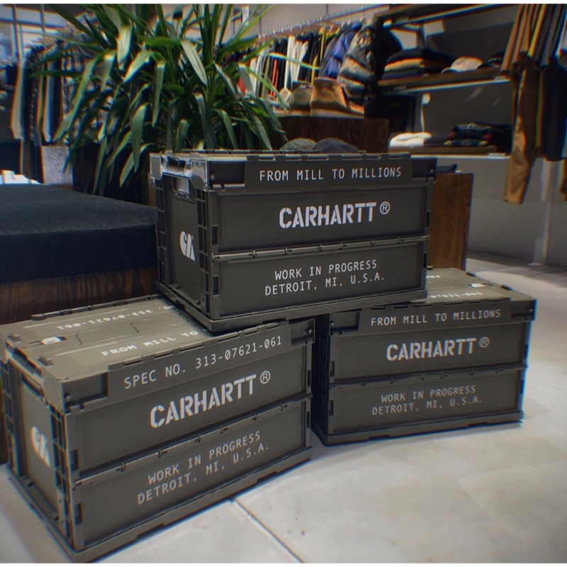 完售》台灣公司貨19FW Carhartt WIP Foldable Container 折疊收納箱