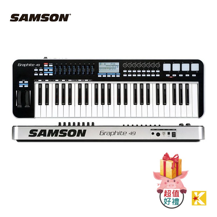 SAMSON GRAPHITE 49 主控鍵盤支援iPad、iPhone【金聲樂器】 | 蝦皮購物